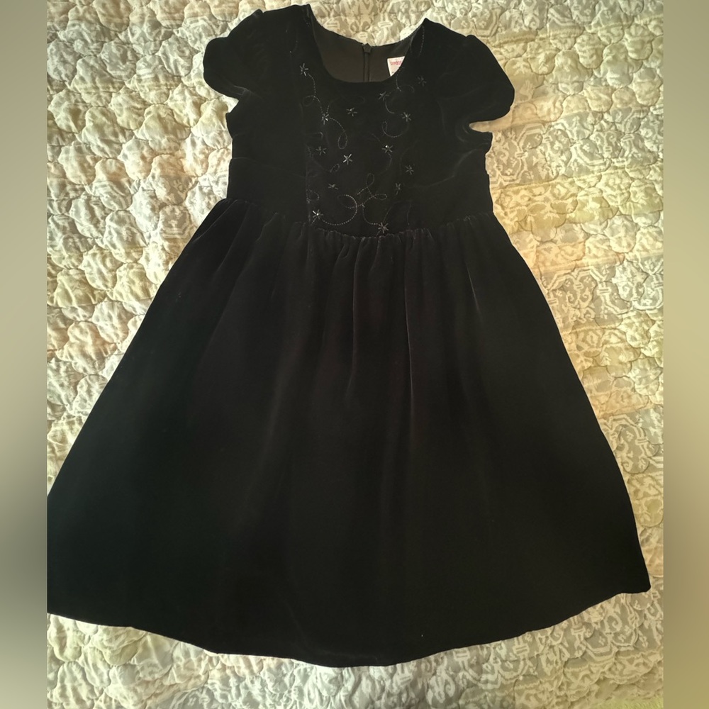 Beautiful Size 6 Gymboree Black Velvet Dress
